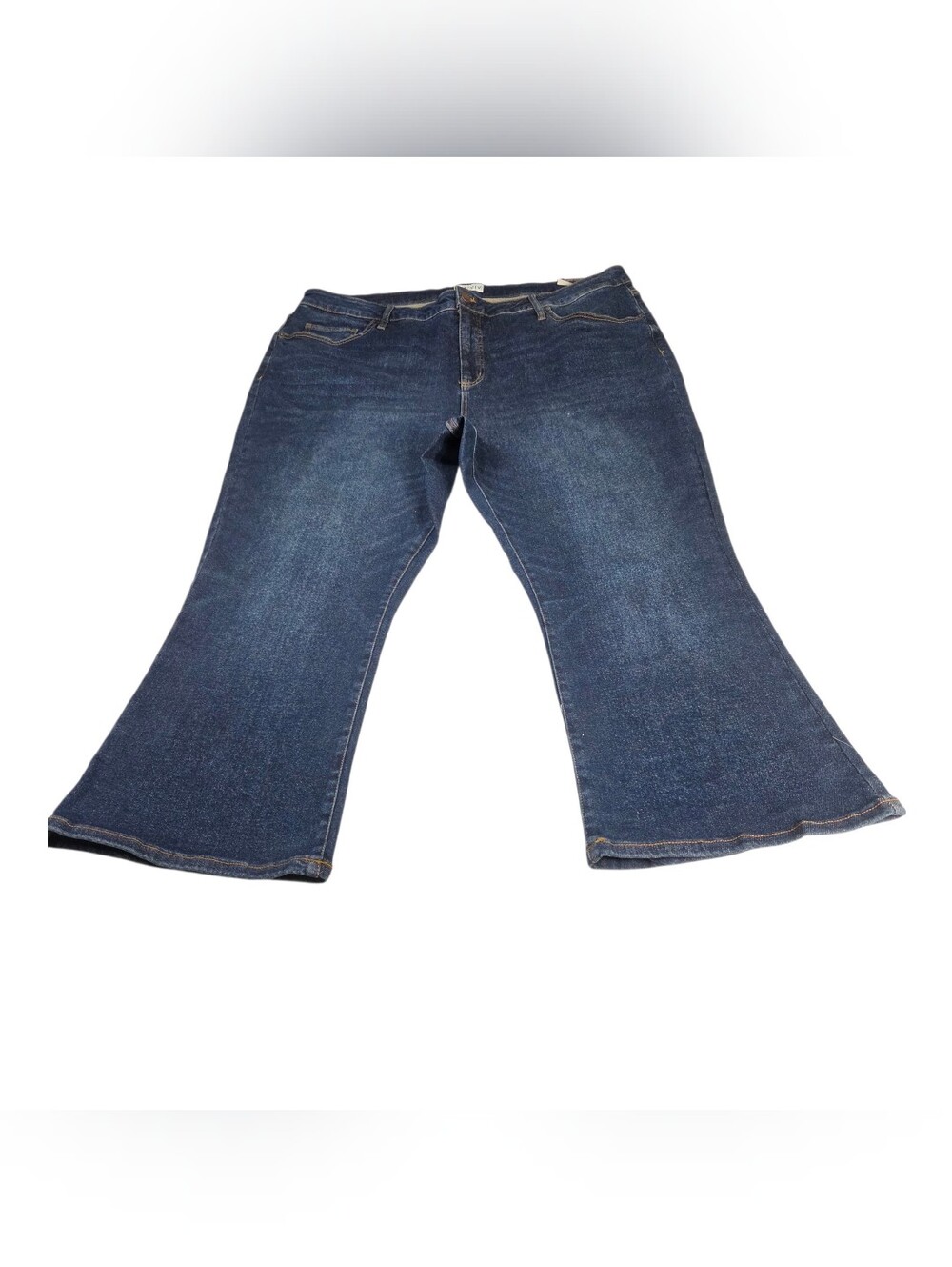 Ava & Viv High-Rise Dark Blue Flare Jeans. Size 24W